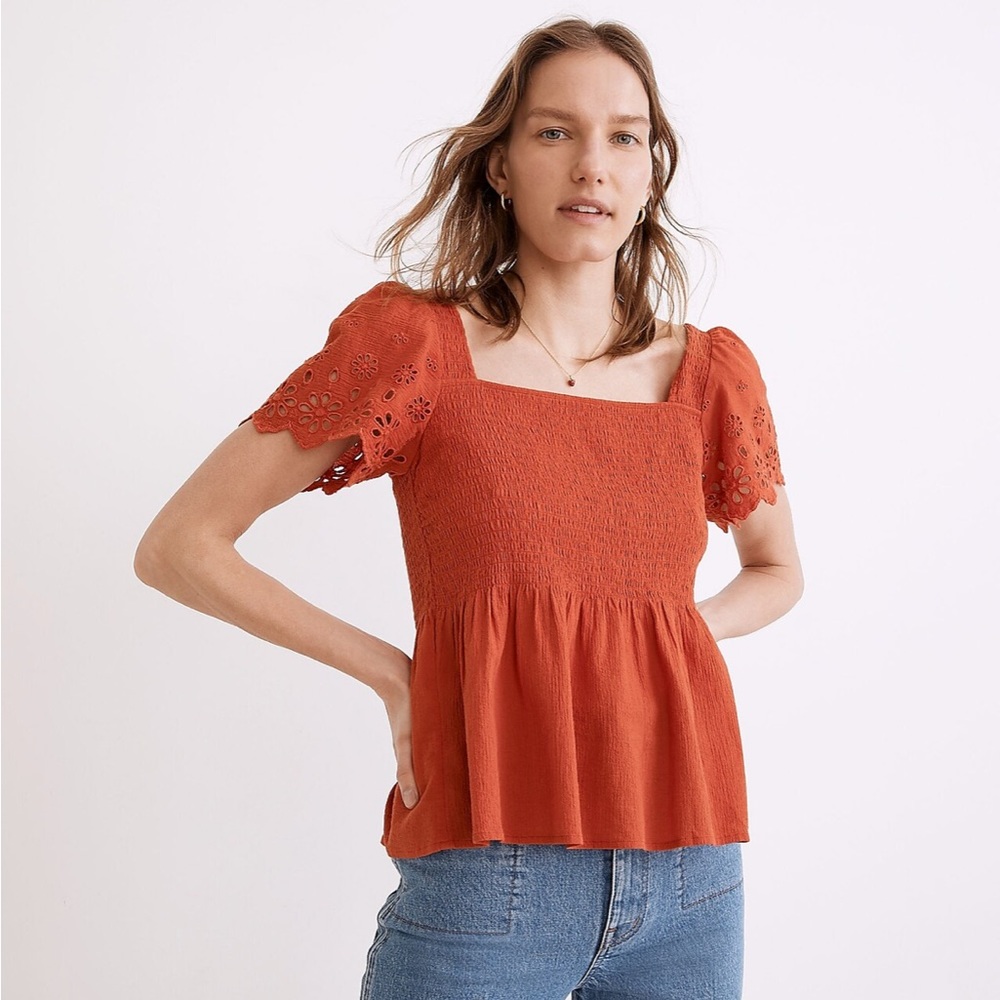 Madewell Smocked Top